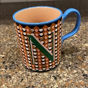 Anthropologie Monogram Mug with Green N